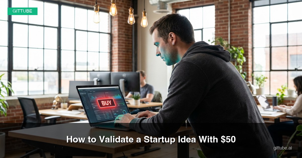 How to Validate a Startup Idea With $50 Before Writing Code